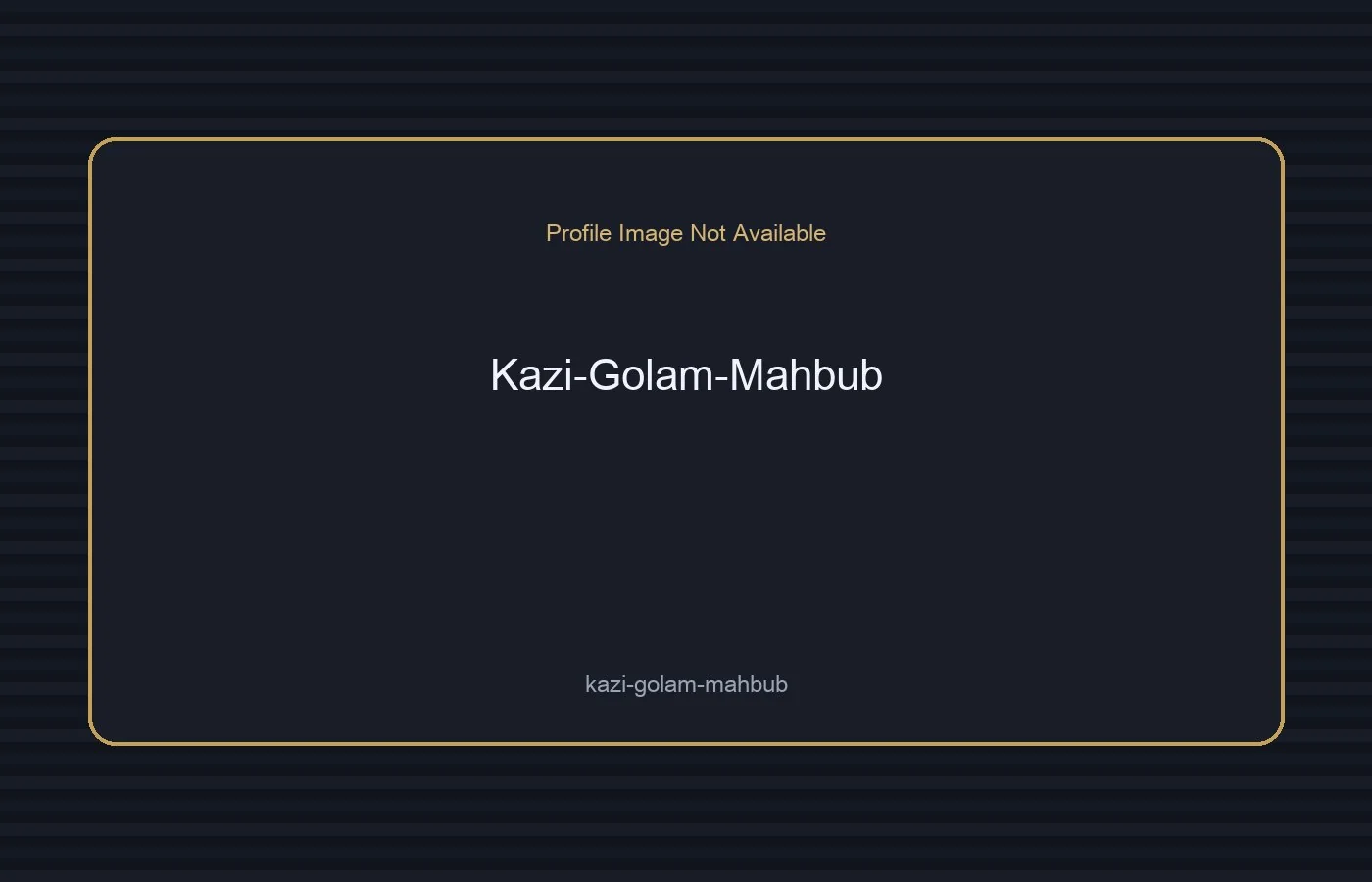 Kazi Golam Mahbub