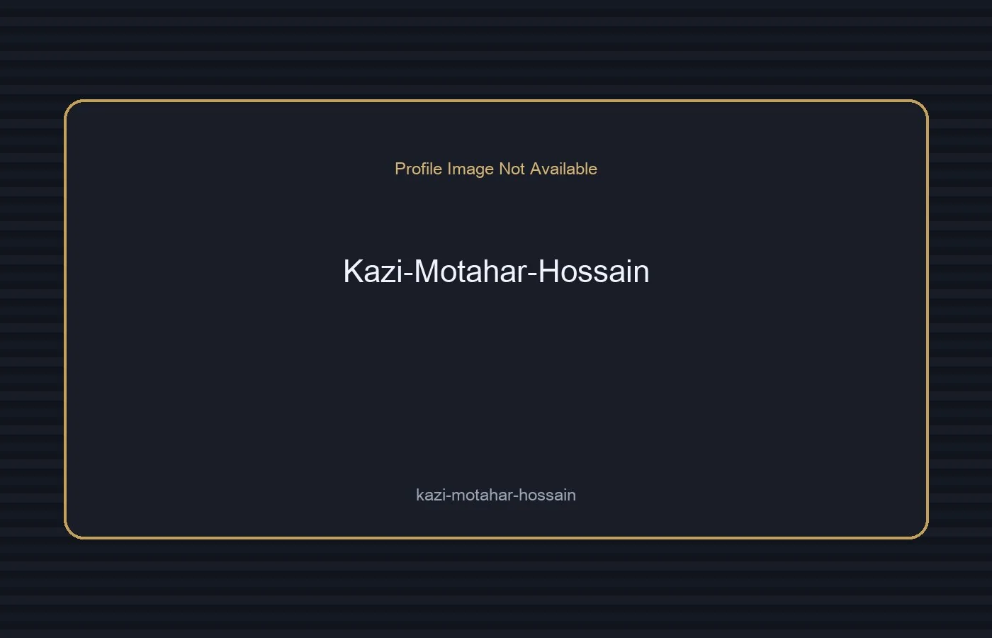 Kazi Motahar Hossain