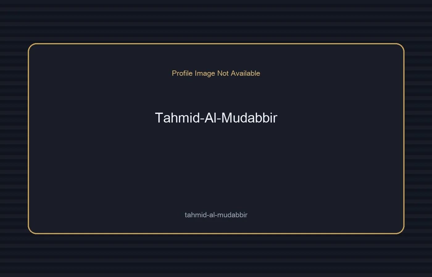 Tahmid Al Mudabbir