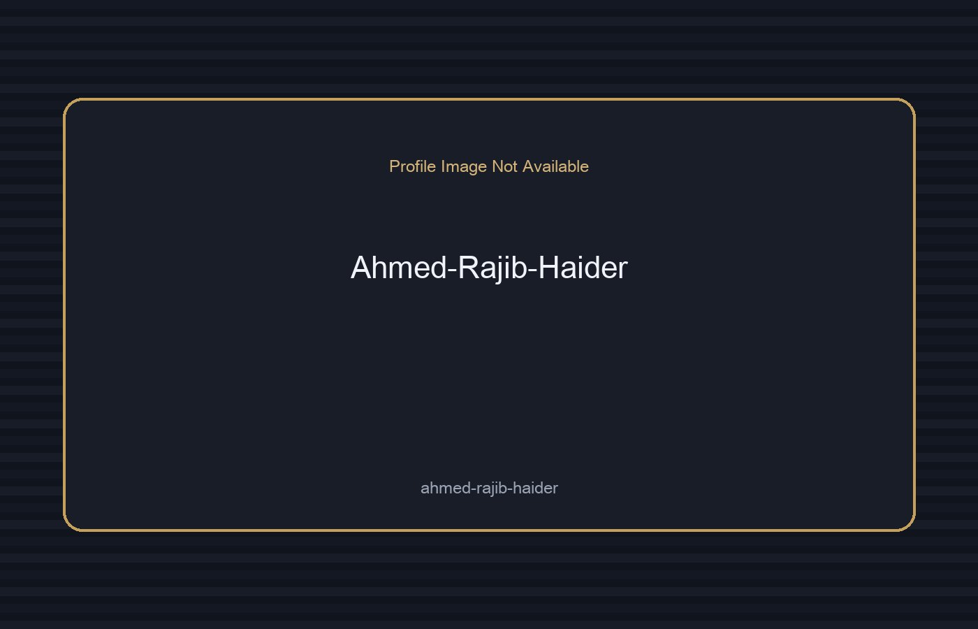 Ahmed Rajib Haider