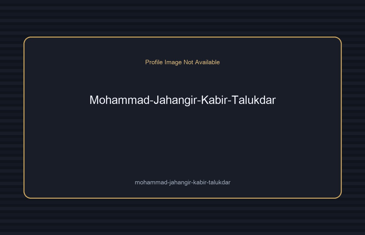 Mohammad Jahangir Kabir Talukdar