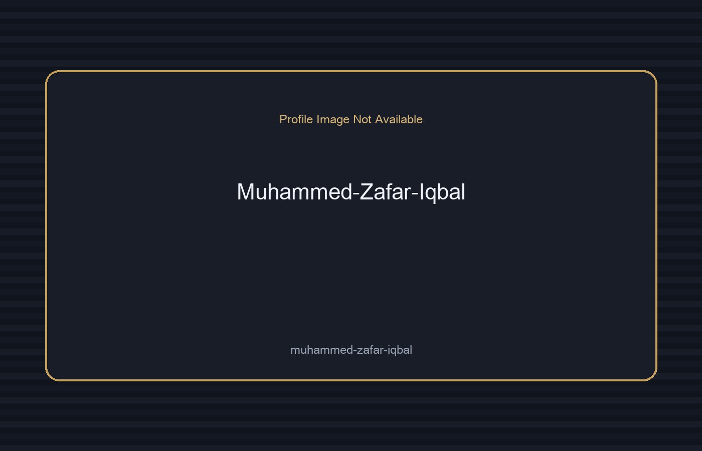 Muhammed Zafar Iqbal