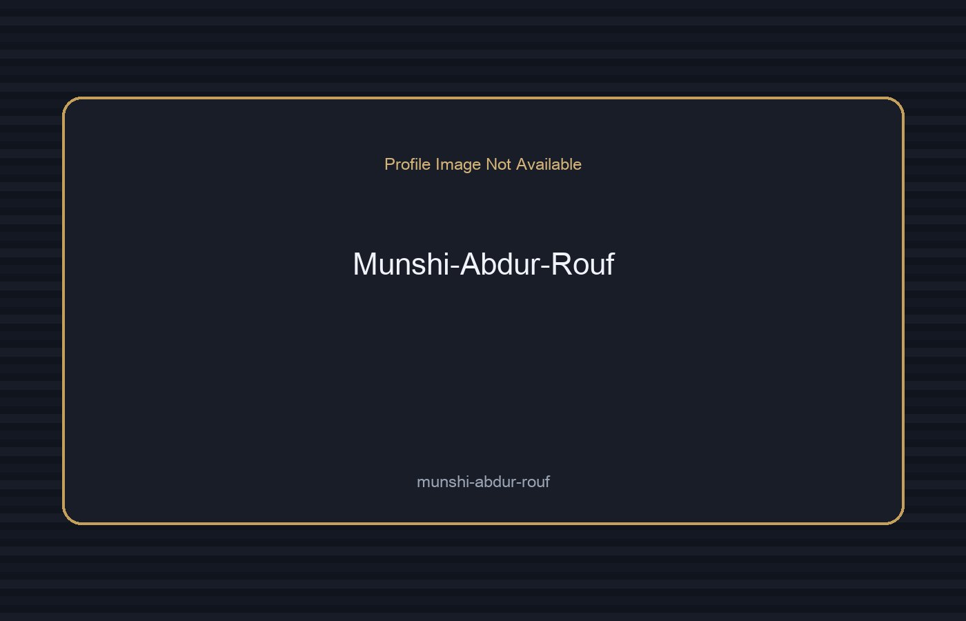 Munshi Abdur Rouf