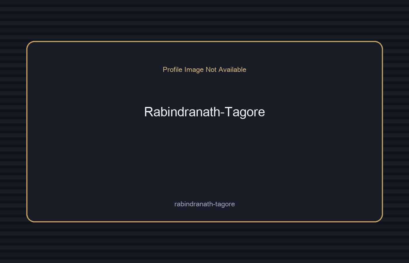 Rabindranath Tagore