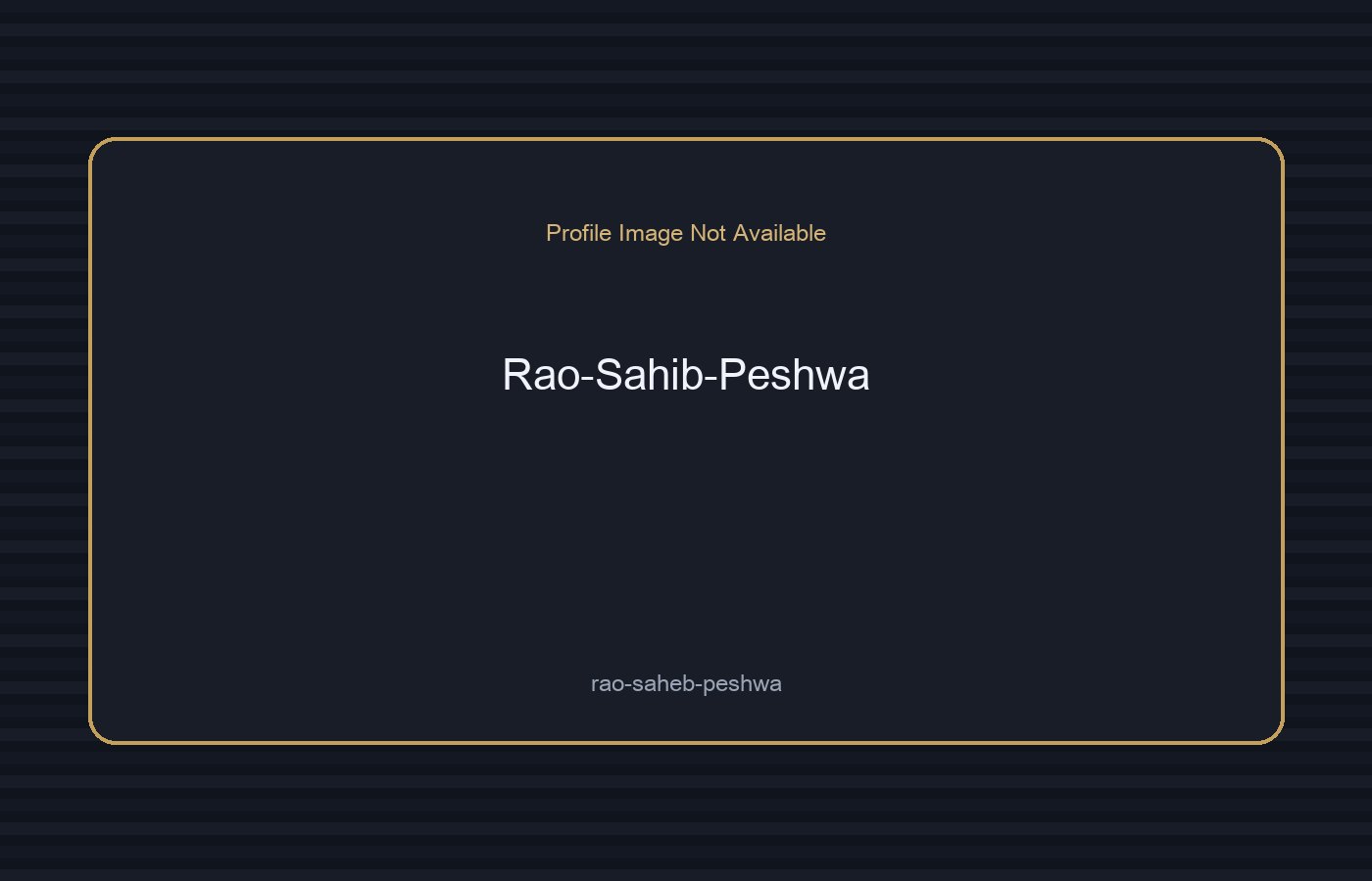 Rao Sahib Peshwa