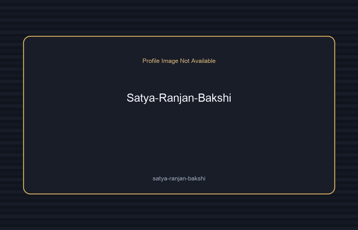 Satya Ranjan Bakshi