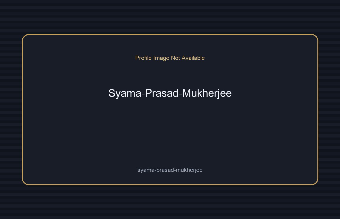 Syama Prasad Mukherjee