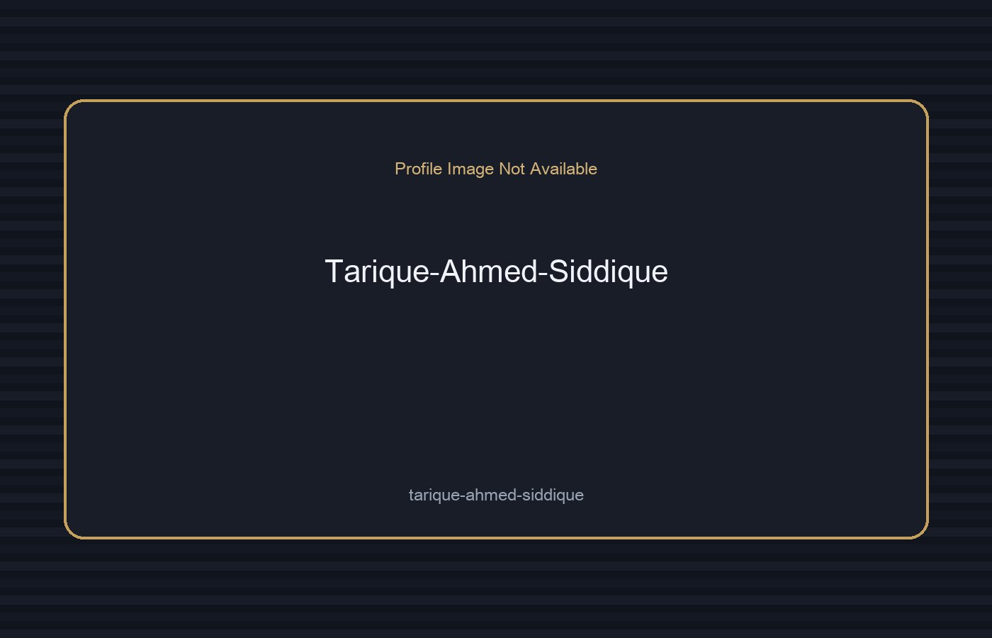 Tarique Ahmed Siddique