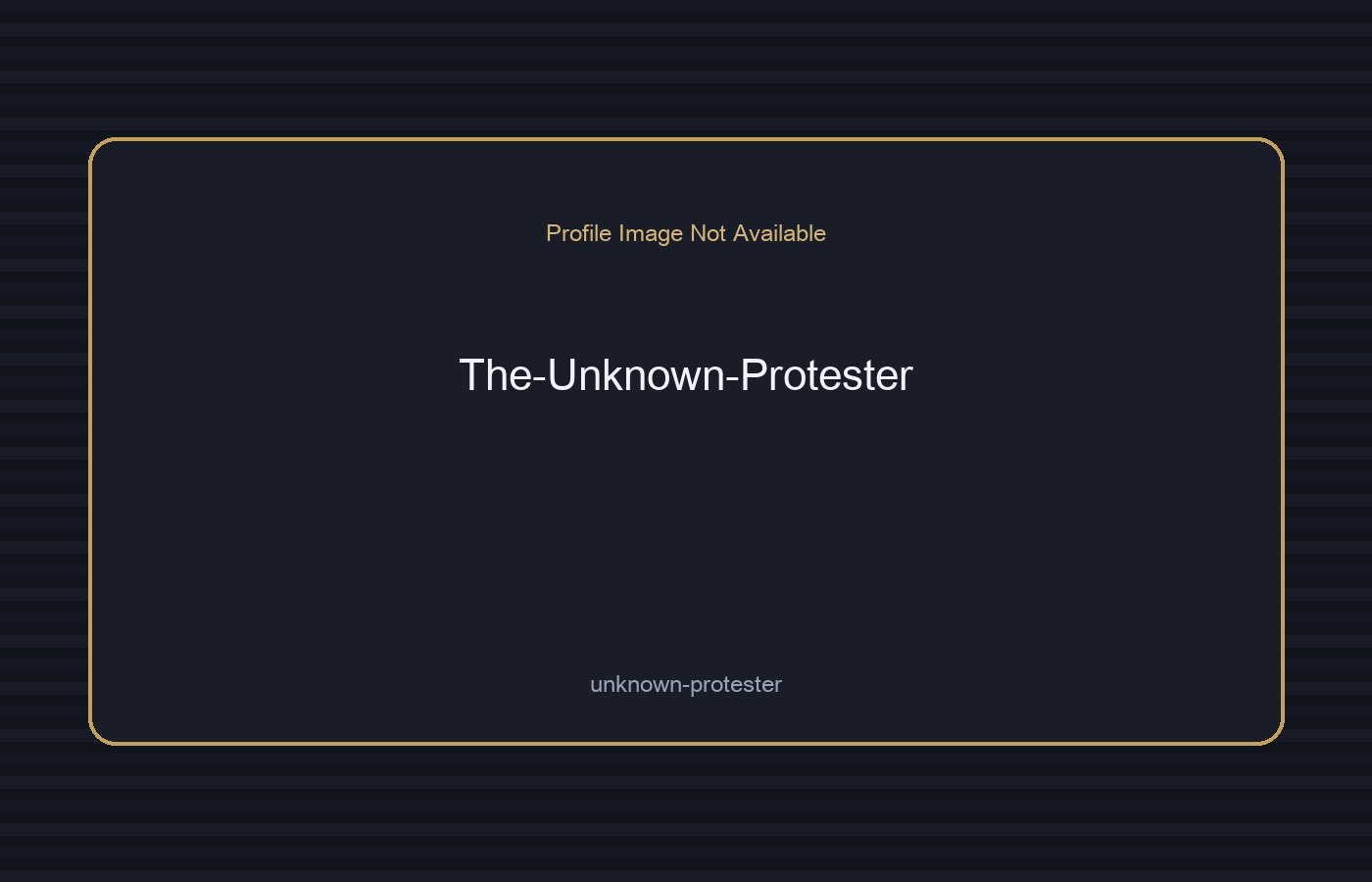 The Unknown Protester